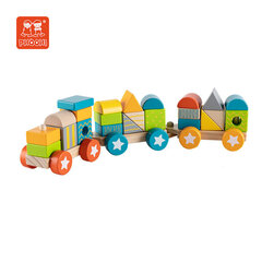 Koka vilciens ar klucīšiem "Phooki" cena un informācija | Rotaļlietas zīdaiņiem | 220.lv