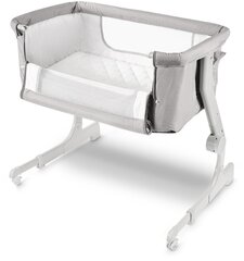 Bērnu gultiņa 2in1, pieliekama gultai vai brīvi stāvoša Moby-System CLOSER cena un informācija | Manēžas | 220.lv