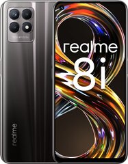 Realme 8i, 4/128 GB, Dual SIM, Space Black cena un informācija | Mobilie telefoni | 220.lv
