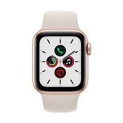 Viedpulkstenis Apple Watch SE (GPS, 40 mm) - Zelta krāsas alumīnija korpuss ar sporta siksniņu Starlight cena un informācija | Viedpulksteņi (smartwatch) | 220.lv