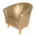 Atzveltnes krēsls Ilona, pārklāts ar ādu, , beež 5130, jalad - pöök cena un informācija | Atpūtas krēsli | 220.lv