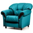 Atzveltnes krēsls Rosa, pārklāts ar audumu, Tugitool Rosa, kaetud kangaga, sinine Inari 87, musta värvi jalad