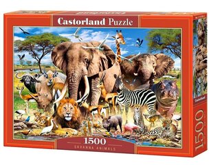 Puzle Puzzle Castorland, "Savanna Animals" 1500 det. cena un informācija | Puzles, 3D puzles | 220.lv