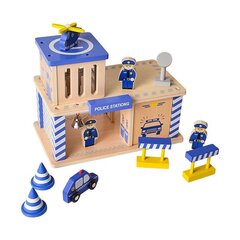 Деревянный полицейский участок цена и информация | Конструктор автомобилей игрушки для мальчиков | 220.lv