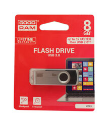 USB zibatmiņa Goodram UTS3 8GB USB 3.0 cena un informācija | USB Atmiņas kartes | 220.lv