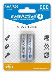 Uzlādējamas baterijas everActive EVHRL03-800 cena un informācija | Baterijas | 220.lv