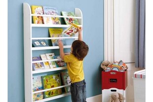 Grāmatu plaukts Vivense Montessori NI3-642, balts cena un informācija | Plaukti bērnu istabai | 220.lv