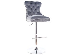Набор из 2 барных стульев Signal Meble August, серый/серебристый цена и информация | Стулья для кухни и столовой | 220.lv