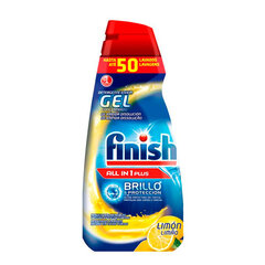 Finish Gel All in One Citronu aromāta mazgāšanas līdzeklis trauku mazgājamām mašīnām L, 50 mazgāšanas reizes cena un informācija | Tīrīšanas līdzekļi | 220.lv