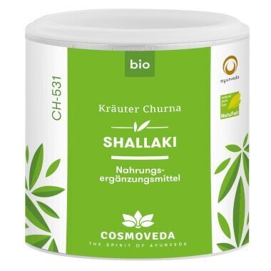 Shallaki (Šķiedrainā Bosvēlija) pulveris, organiskais, 100 g cena un informācija | Tējas un ārstniecības augi | 220.lv