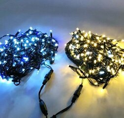 Ziemassvētku āra virtene Flash, 200 LED. 25M. : Krāsa - Silti balta cena un informācija | Ziemassvētku lampiņas, LED virtenes | 220.lv