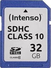 MEMORY SDHC 32GB C10/3411480 INTENSO cena un informācija | Atmiņas kartes mobilajiem telefoniem | 220.lv
