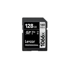Lexar Professional 1066x SDXC UHS-I SDXC, 128 GB, Silver, Class 10, U3, V30, 120 MB cena un informācija | Atmiņas kartes mobilajiem telefoniem | 220.lv
