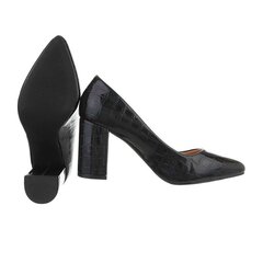 Sieviešu augstpapēžu kurpes, melnā krāsā 38 890938478 cena un informācija | Sieviešu kurpes | 220.lv
