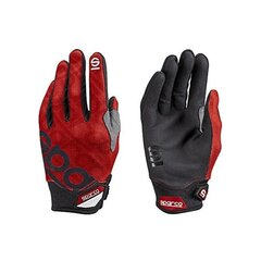 Men's Driving Gloves Sparco Meca 3 Sarkans cena un informācija | Moto aizsargi | 220.lv