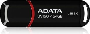 A-DATA UV150 64GB USB3.0 Stick Black cena un informācija | USB Atmiņas kartes | 220.lv