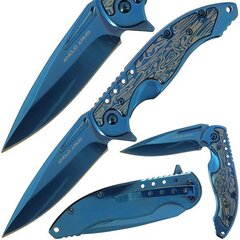 Atveramais Zila titāna nazis ar Damaskas imitācijas stila rokturi cena un informācija | Tūrisma naži, daudzfunkcionālie instrumenti | 220.lv