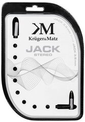 Kruger&Matz 3.5mm in / 3.5mm out, 1 m cena un informācija | Kabeļi un vadi | 220.lv