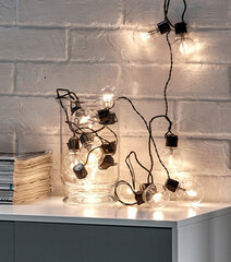 Gaismas virkne Partaj, silti balta, 16 LED, 0,92 W cena un informācija | Ziemassvētku lampiņas, LED virtenes | 220.lv