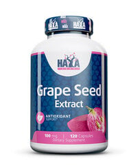 Uztura bagātinātājs Haya Labs Grape seed Extract (Vīnogu kauliņu ekstrakts) 120 kaps., MP-1708/21 cena un informācija | Vitamīni | 220.lv