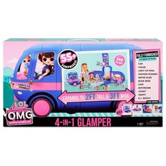 Kemperis LOL Surprise OMG Camper 4 in 1 Glamper (61x91 cm) cena un informācija | Rotaļlietas meitenēm | 220.lv