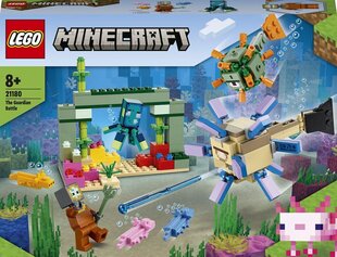 21180 LEGO® Minecraft™ Cīņa ar sargiem cena un informācija | Konstruktori | 220.lv