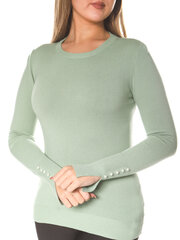 Zaļš džemperis ar pērlītēm cena un informācija | Sieviešu džemperi | 220.lv