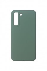 JM LIQUID SILICONE case Samsung Galaxy S21 FE 5G, Olive Green cena un informācija | Maciņi, somiņas | 220.lv