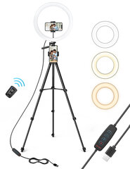 Statīvs ar LED gredzenu, TaoTronics TT-CL027 cena un informācija | Selfie Sticks | 220.lv