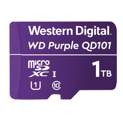 Atmiņas karte Western Digital Purple 1000 GB MicroSDXC UHS-I cena un informācija | Atmiņas kartes fotokamerām | 220.lv