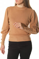 Trikotāžas džemperis, smilškrāsas cena un informācija | Sieviešu džemperi | 220.lv