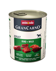 Konservi suņiem GranCarno adult ar liellopu un vistas gaļu cena un informācija | Konservi suņiem | 220.lv