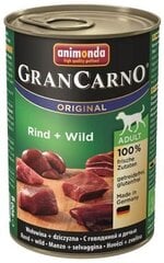 Konservi suņiem GranCarno ar cāļu un savvaļas dzīvnieku gaļu 400 g cena un informācija | Konservi suņiem | 220.lv