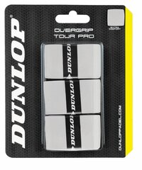Padel tenisa augš. aptīšanas lente Dunlop TOUR PRO 3-blister balta cena un informācija | Āra tenisa preces | 220.lv