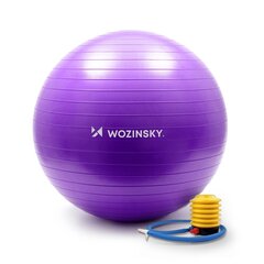 Wozinsky Gymnastic ball 65cm purple cena un informācija | Vingrošanas bumbas | 220.lv