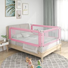 Aizsargbarjera bērnu gultai vidaXL, rozā, 150x25cm cena un informācija | Bērnu drošības preces | 220.lv