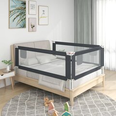 Aizsargbarjera bērnu gultai vidaXL, pelēka, 100x25cm cena un informācija | Bērnu drošības preces | 220.lv