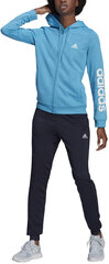 Adidas Sporta Tērps W Lin Ft Ts Black Blue HD1696 HD1696/2XL cena un informācija | Sporta apģērbs sievietēm | 220.lv