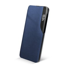 Blun Smart View Premium matēts eko ādas Magnētiskas Fiksācijas maks ar lodziņu Samsung Galaxy S22 5G Zils cena un informācija | Telefonu vāciņi, maciņi | 220.lv