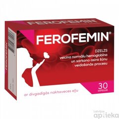 Ferofemin kaps. N30 cena un informācija | Vitamīni, preparāti, uztura bagātinātāji imunitātei | 220.lv