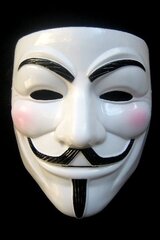 Vendeta Guy Fawkes maska, balta cena un informācija | Karnevāla kostīmi, maskas un parūkas | 220.lv