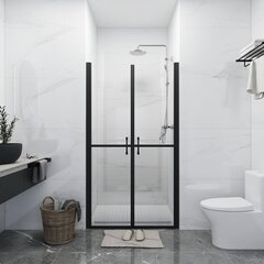 vidaXL dušas durvis, (73-76)x190 cm, ESG, caurspīdīgas цена и информация | Душевые кабины | 220.lv