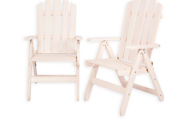 Saliekams dārza krēsls "Canada", balts, Folkland cena | 220.lv