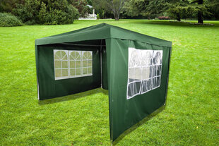 3-ju sienu lapene NORE Bondo Luxury 2, 300x300 cm, zaļa cena un informācija | Dārza nojumes un lapenes | 220.lv