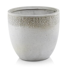 Keramikas puķu pods Ecolite 45 x 44(A) cm, pelēks cena un informācija | Puķu podi | 220.lv