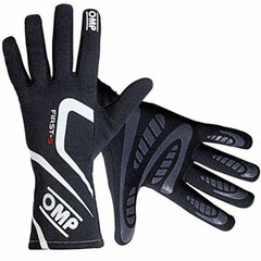 Men's Driving Gloves OMP First-S Melns (M Izmērs) cena un informācija | Moto aizsargi | 220.lv