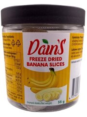 Liofilizētas banānu šķēlītes, 35 g cena un informācija | Rieksti, sēklas, žāvēti augļi | 220.lv