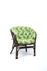 Pīts krēsls NORE Bahama Premium, brūns/zaļš cena un informācija | Dārza krēsli | 220.lv