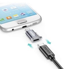 Choetech Set of 4 USB Type C to Micro USB Adapter Adapters with Metal Hanger Gray (PD-2CMGY) cena un informācija | Adapteri un USB centrmezgli | 220.lv