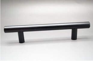 Metāla rokturis "Semplice", melns, 96 mm cena un informācija | Mēbeļu rokturi  | 220.lv